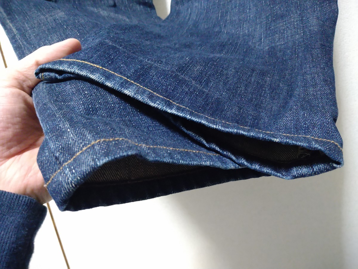 《B38》【Levi's502】W33(約82cm) デニムパンツ ユーズド加工 やや細身のストレート アメカジ ジーンズ_画像4