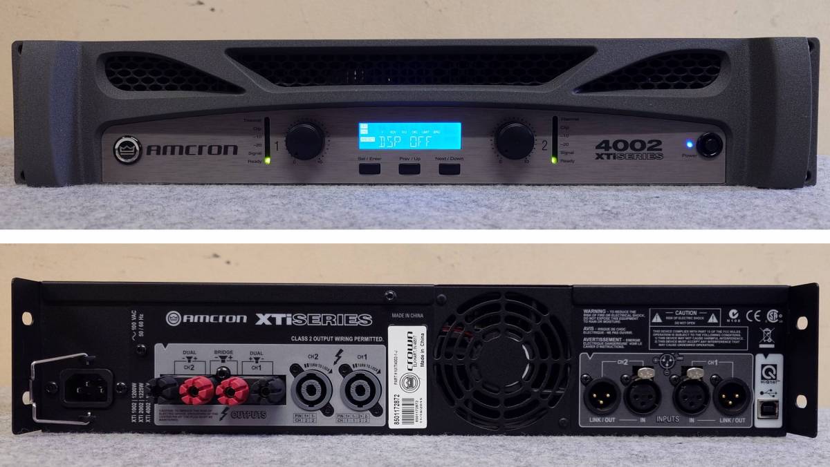 CRONW XTi4002◆業務用パワーアンプ 完動品◆ヒビノ純正品 AMCRON_画像2