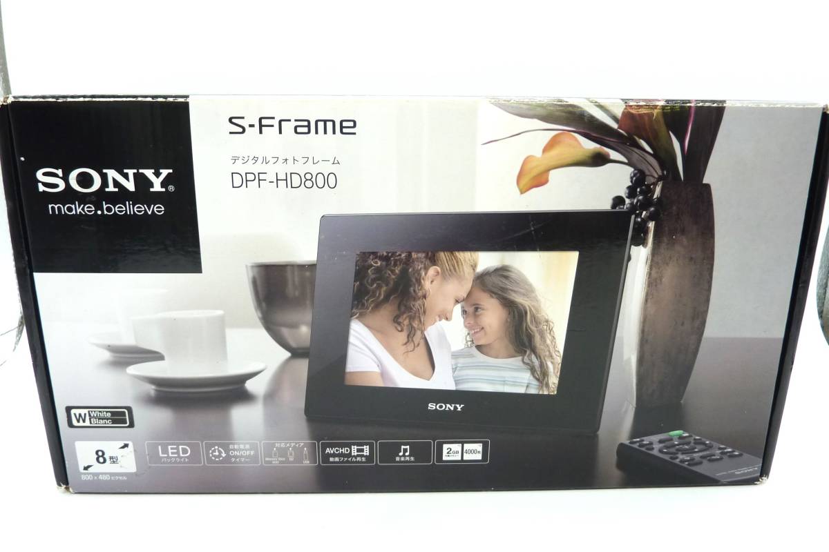 1-370078 【訳あり】 SONY デジタルフォトフレーム ホワイト DPF-HD800 【PSEマークあり】 YK-7_画像1