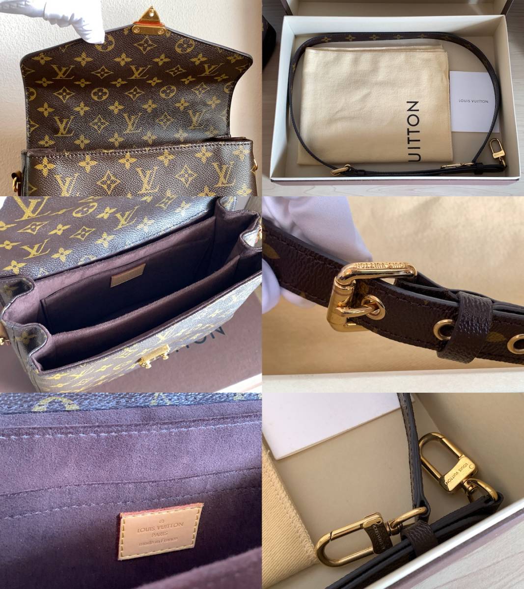 ★ LOUIS VUITTON ルイヴィトン ポシェット メティス モノグラム ハンドバッグ ショルダーバッグ 2way ブラウン ★_画像10