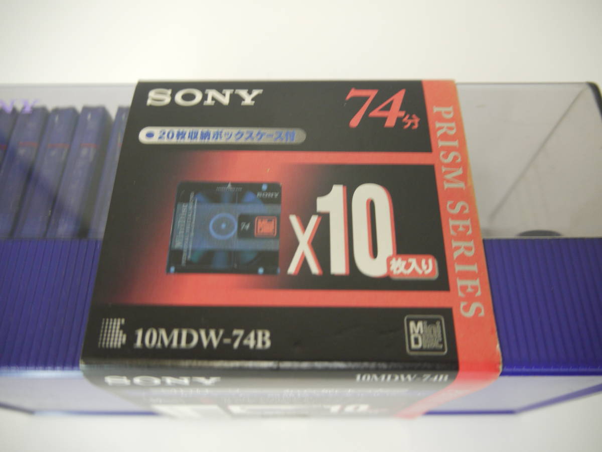 760 未使用 MDまとめ売り SONY 10MDW-74B 10枚（20枚収納BOX付）/Maxell collar 74/TDK ミニディスク_画像3