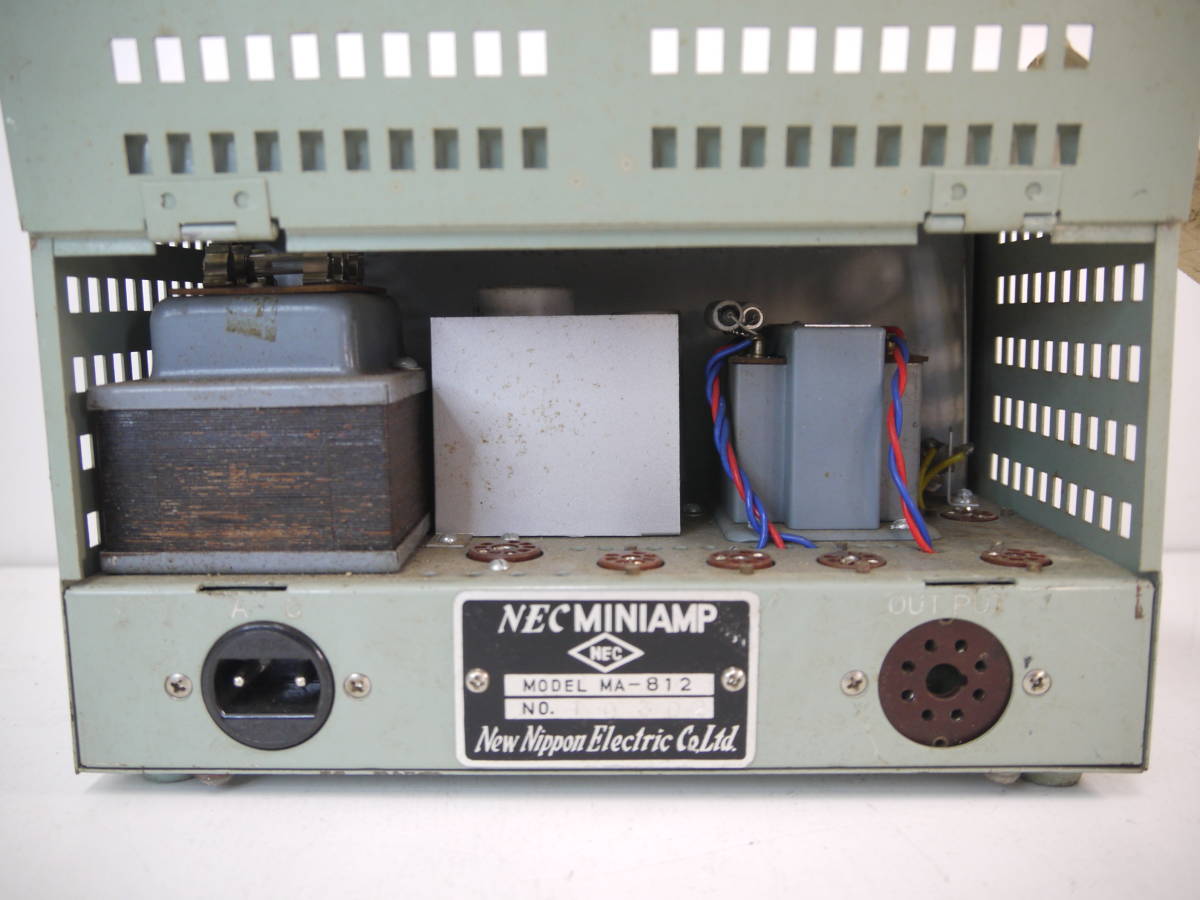 i838 NEC MINI AMP MA-812 エヌイーシー ミニアンプ 真空管アンプ 現状品 レトロ_画像7