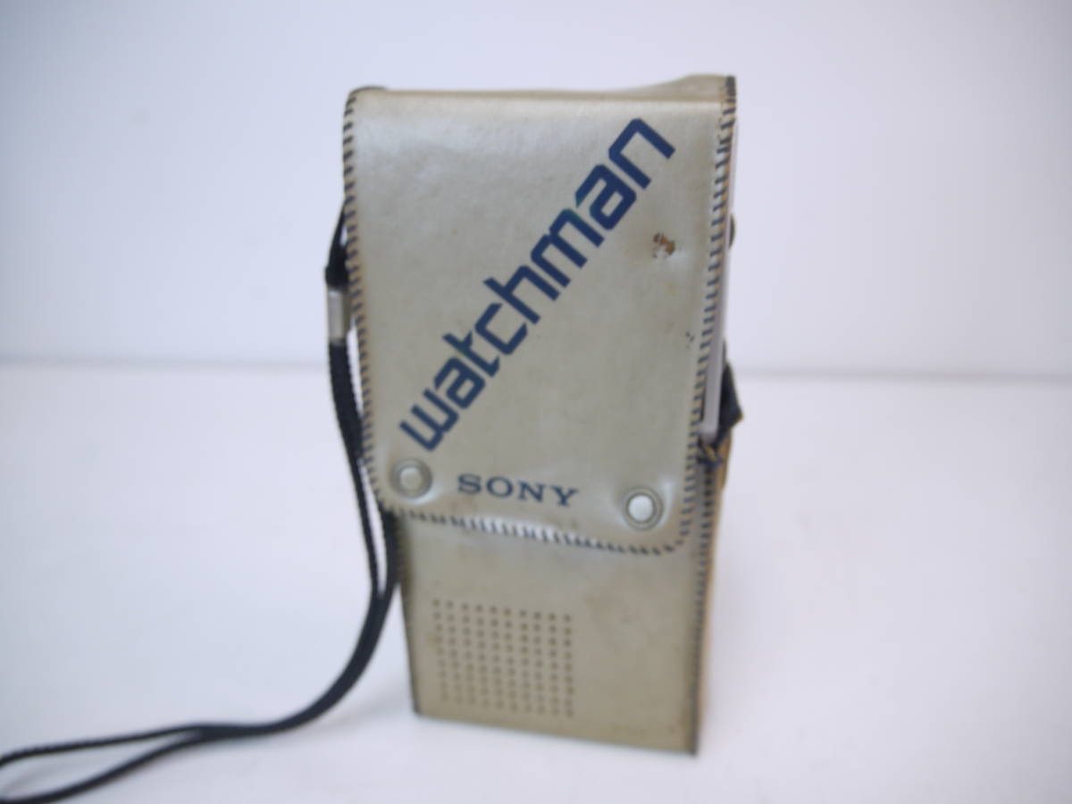 859 SONY watchman FD-20 ソニー ウォッチマン ポータブルテレビ カバー付の画像10