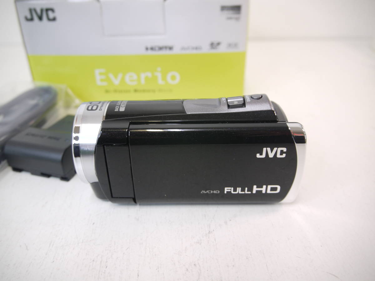 863 JVC Everio GZ-HM133-B FULL HD KONICA MINOLTA HD LENS f=2.9-116mm 1:1.8 エブリオ デジタルビデオカメラ 箱/バッテリー付_画像3