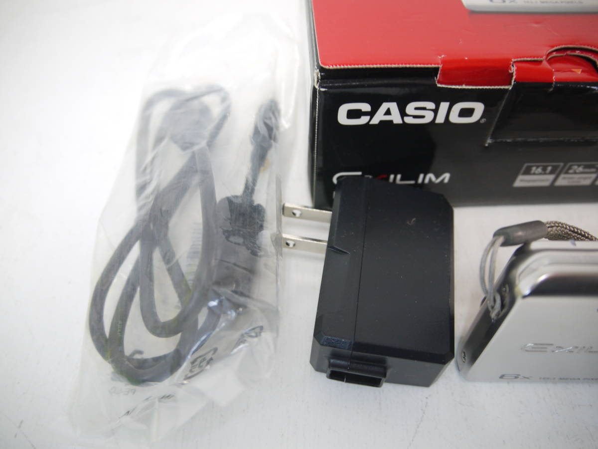 864 CASIO EXILIM EX-Z780 26mmWIDE OPTICAL 6x f=4.6-27.6mm 1:3.5-6.5 カシオ エクシリム デジカメ コンデジ USBコード/箱/バッテリー付_画像9