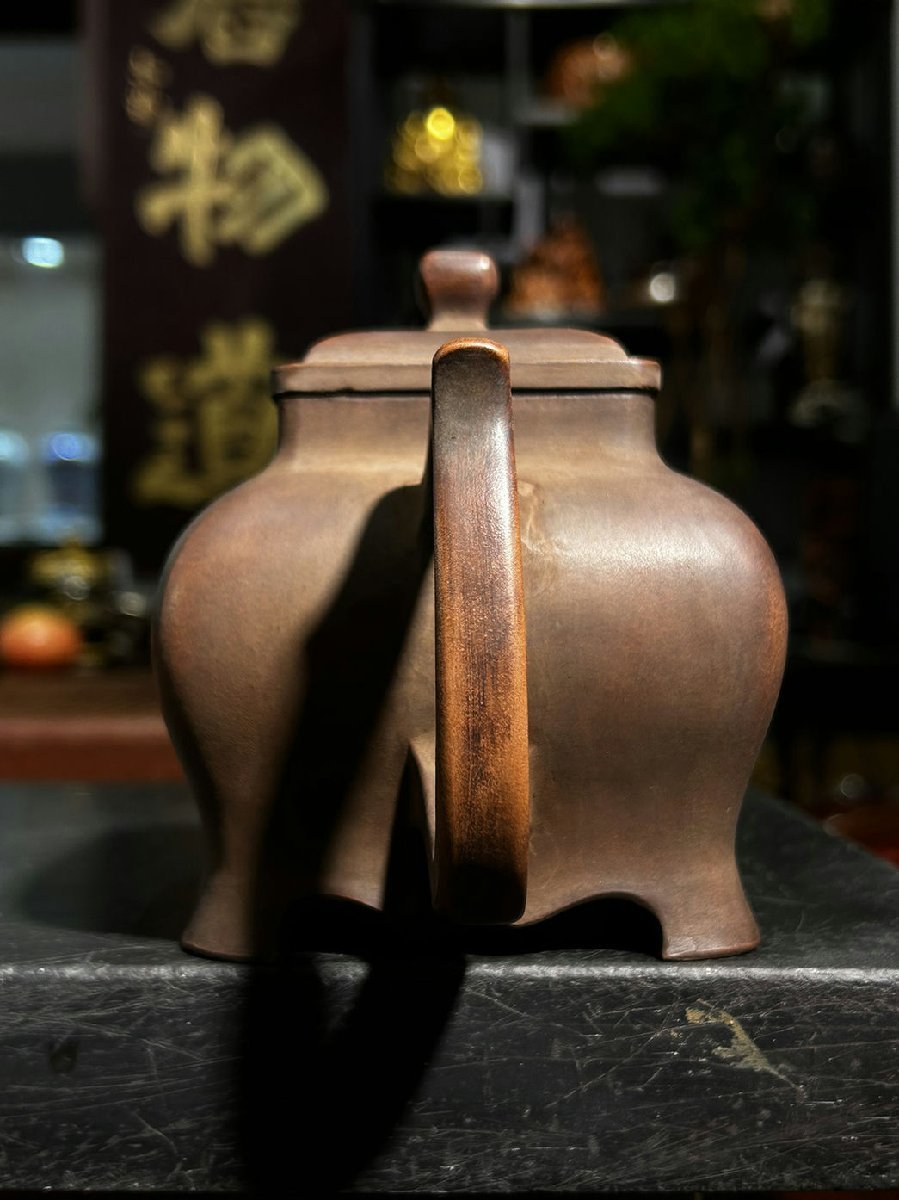 ◆羽彰・古美術◆A8617 時代朱泥 急須 在銘 /紫砂 煎茶道具 朱泥 茶壺_画像7