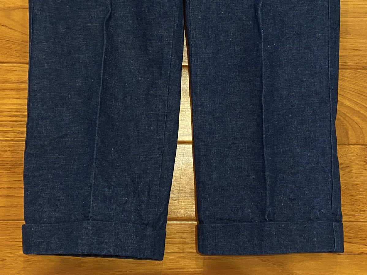 極上ワンウォッシュ 50s60s ビンテージデニムトラウザー W29-30 極上ワンウォッシュ 50s60s ビンテージデニムトラウザー W29-30