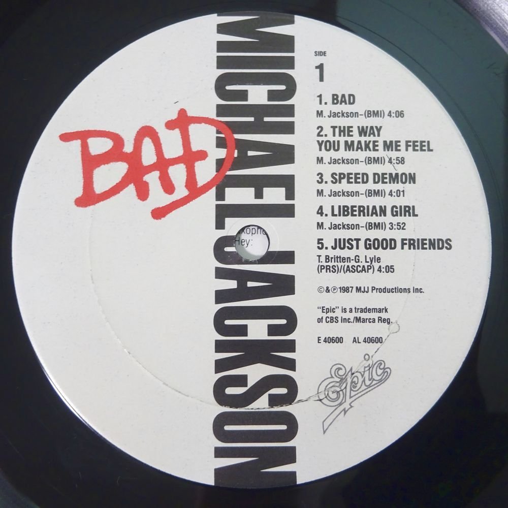 11179647;【US盤】Michael Jackson / Bad_画像3