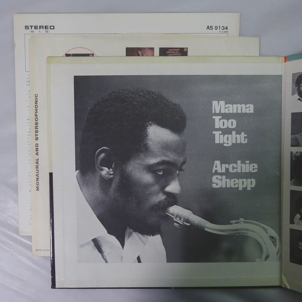 14029334;【US盤/Impulse!/黒橙ラベル/マト両面1/コーティング/見開き】Archie Shepp / Mama Too Tight_画像2