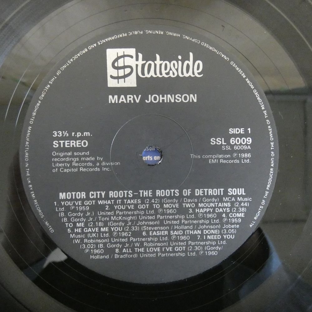 46060493;【UK盤/美盤】Marv Johnson & The Falcons / Motor City Roots - The Roots Of Detroit Soul_画像3