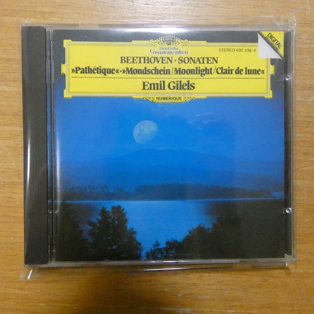 41087903;【CD/西独盤/蒸着仕様】GILELS / BEETHOVEN: PIANO SONATAS MOONLIGHT NO.13(4000362)_画像1