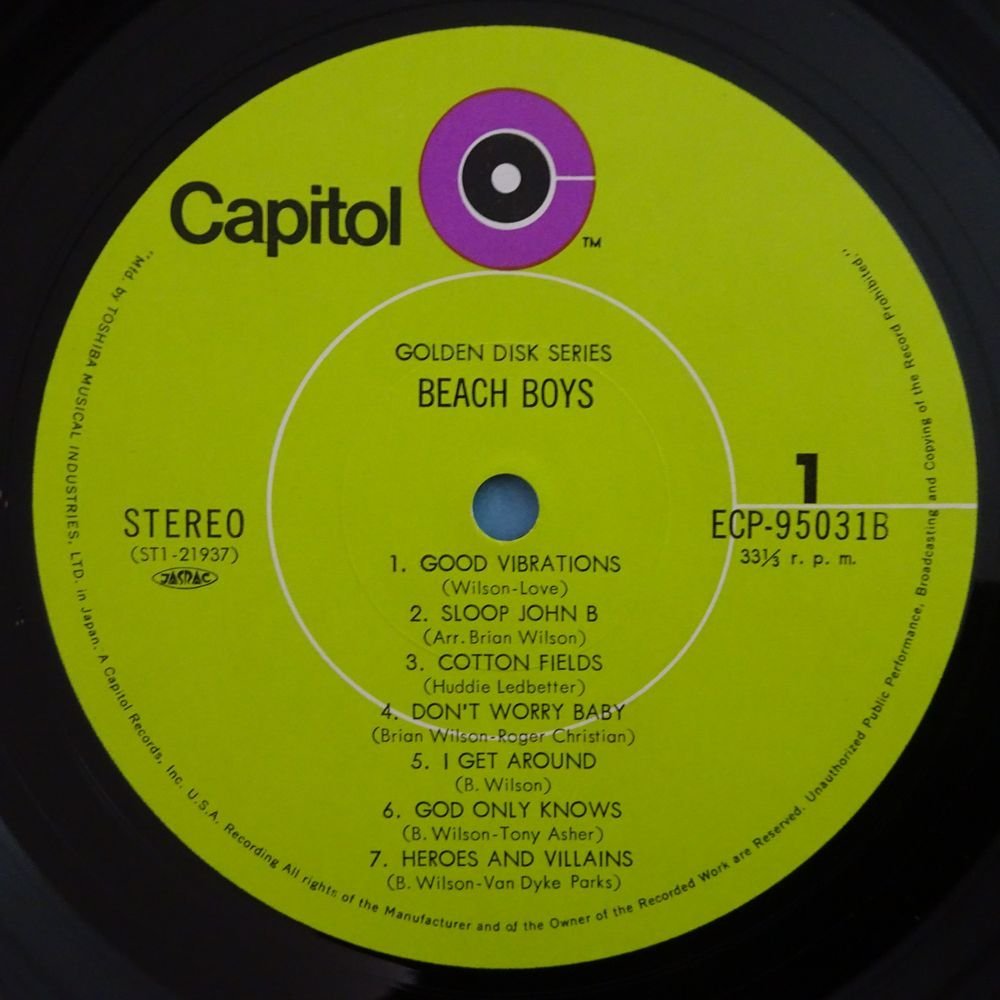 10020706;【国内盤/2LP】The Beach Boys / Golden Disk_画像3