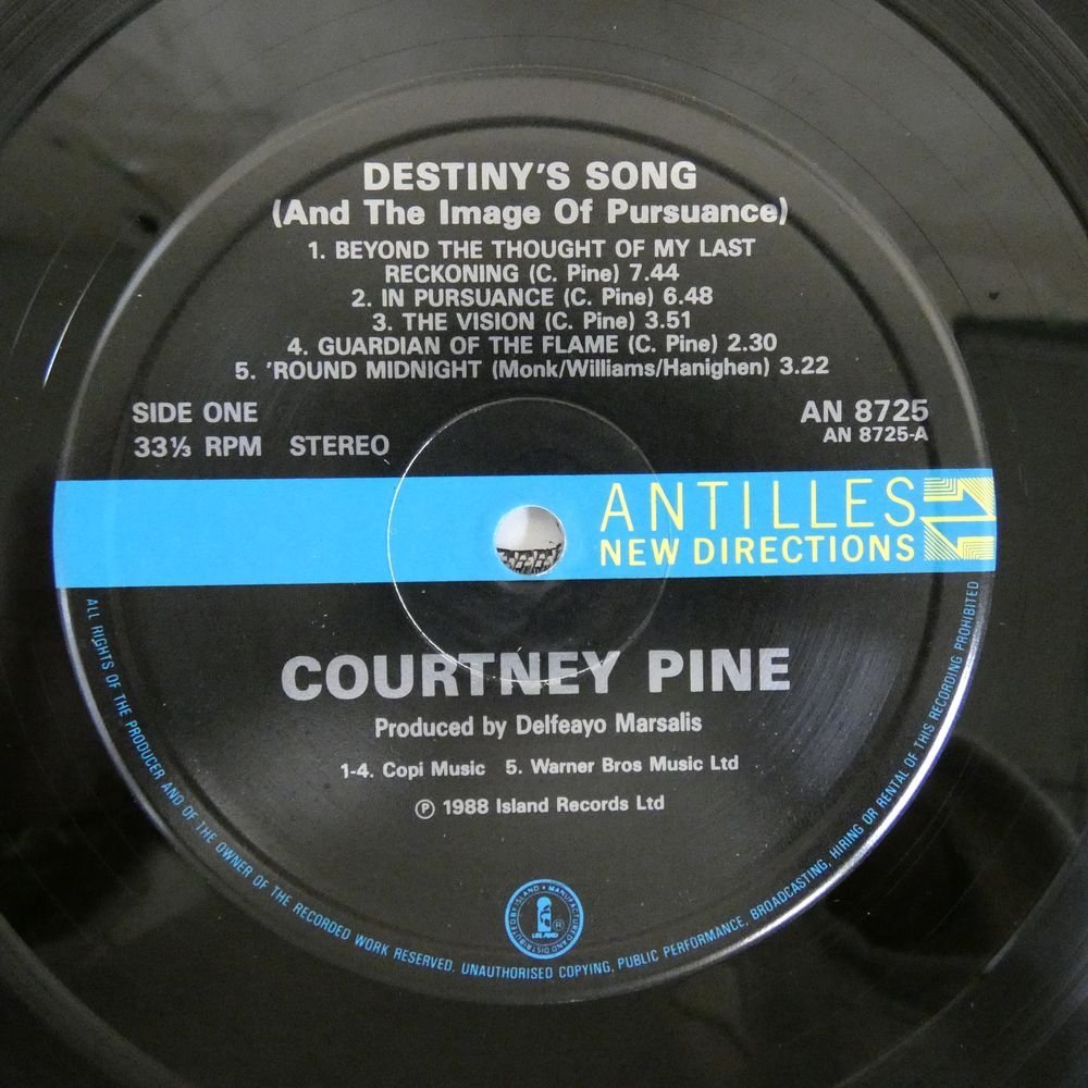 46061348;【UK盤】Courtney Pine / Destiny's Song + The Image Of Pursuance_画像3