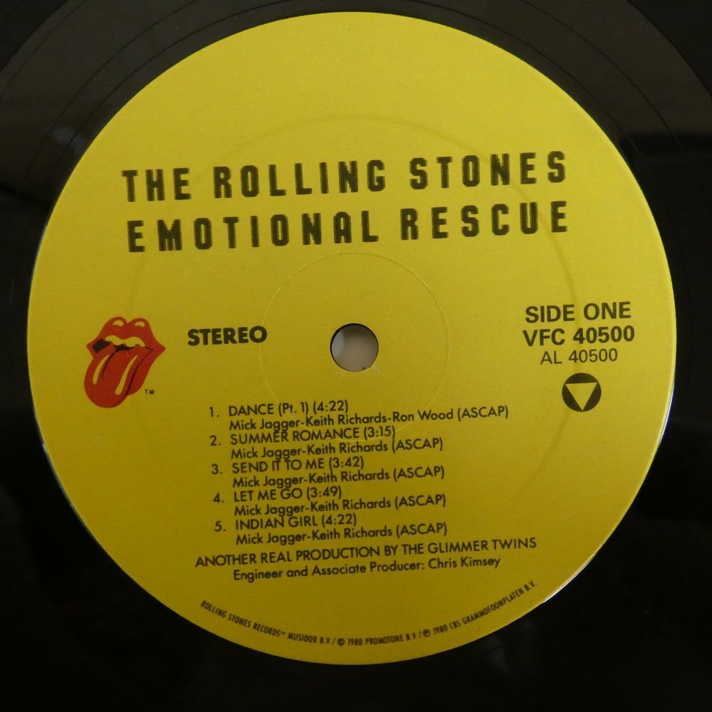 46062281;【Canada盤/美盤】The Rolling Stones / Emotional Rescue_画像3