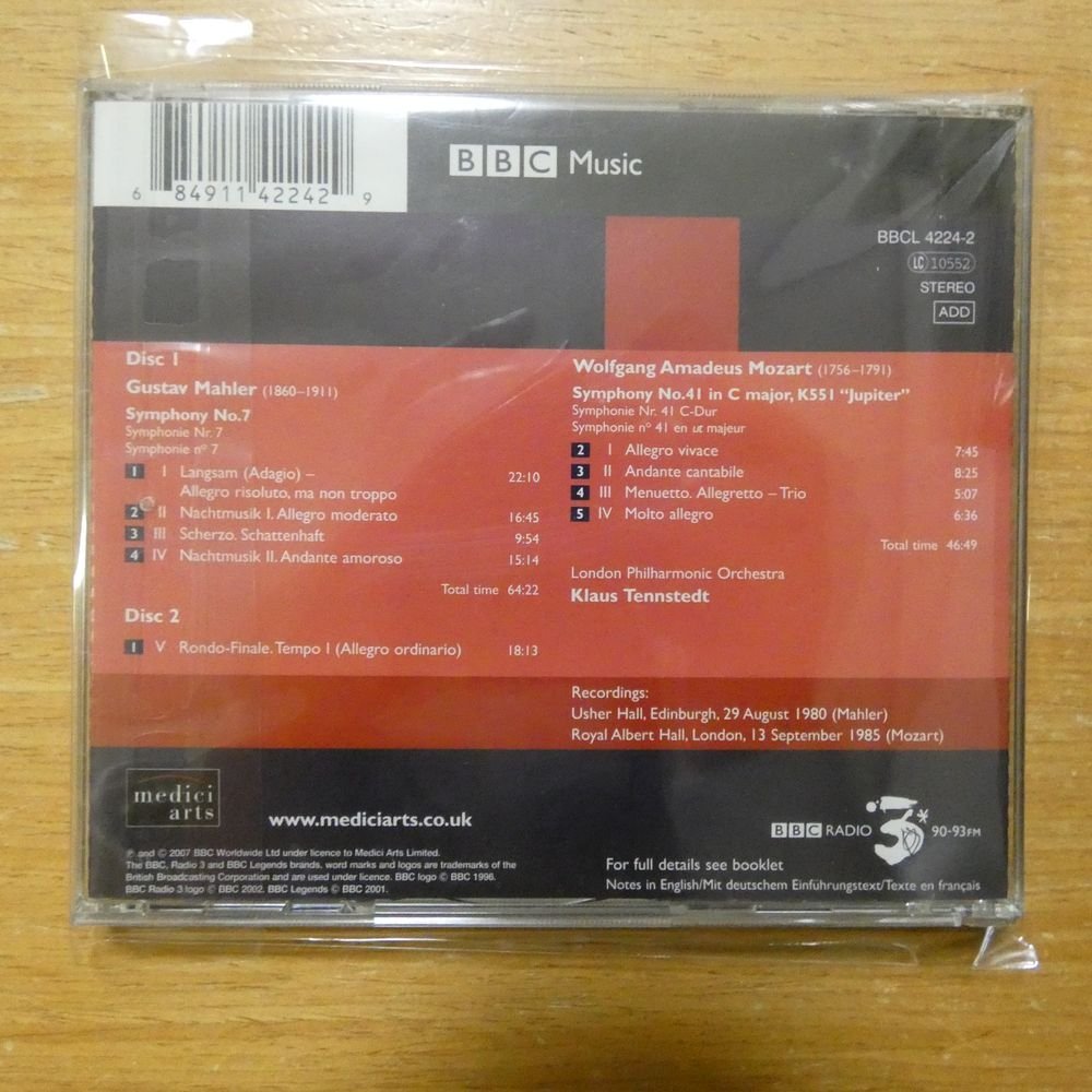 41089603;【2CD/BBC】TENNSTEDT / MAHLER: SYMPHONY NO.7/MOZART: SYMPHONY NO.41(BBCL42242)_画像2