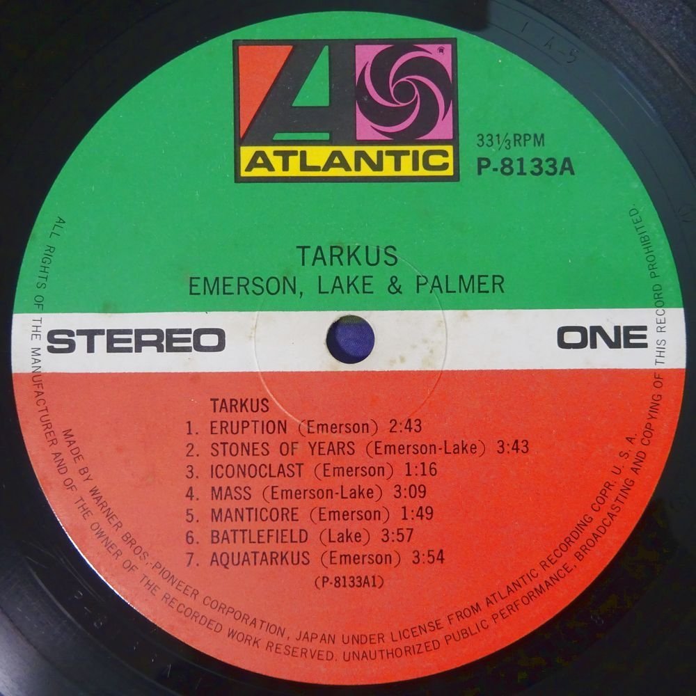 10021239;【国内盤】Emerson, Lake & Palmer / Tarkus_画像3