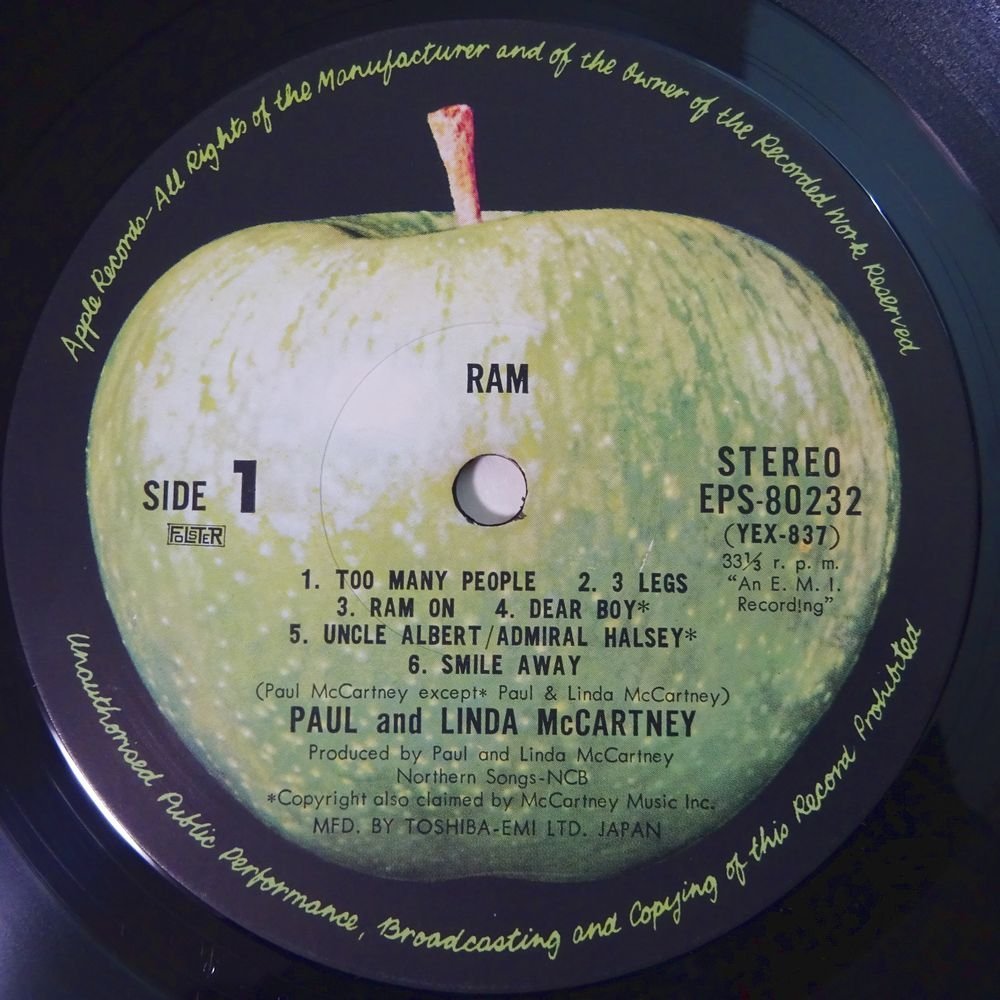 10021262;【国内盤】Paul & Linda McCartney ポール・マッカートニー / Ram ラム_画像3