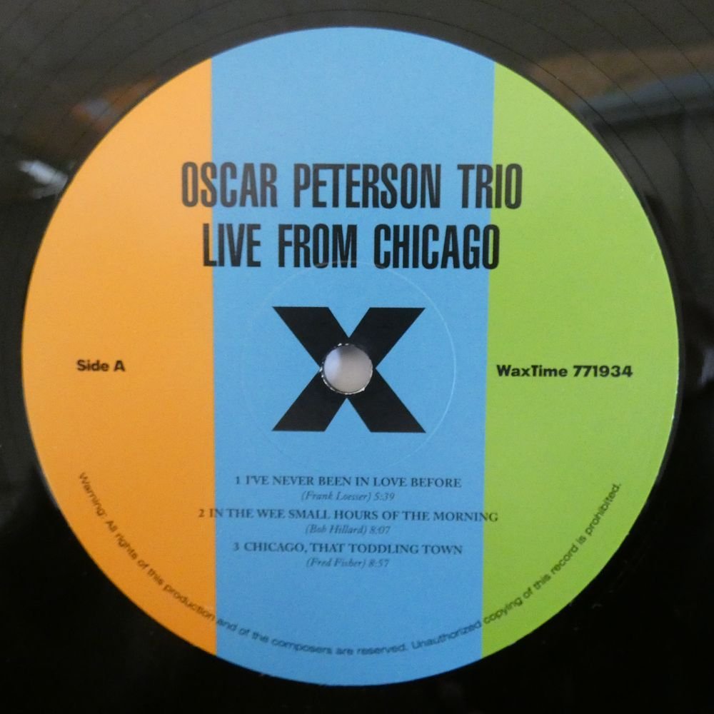 46063269;【Europe盤/高音質180g重量盤/DMM】The Oscar Peterson Trio / The Trio : Live From Chicago_画像3