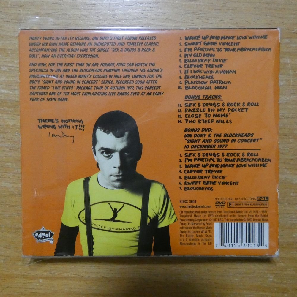 41090064;【CD+DVD】IAN DURY / NEW BOOTS AND PANTIES!!　EDSX-3001_画像2