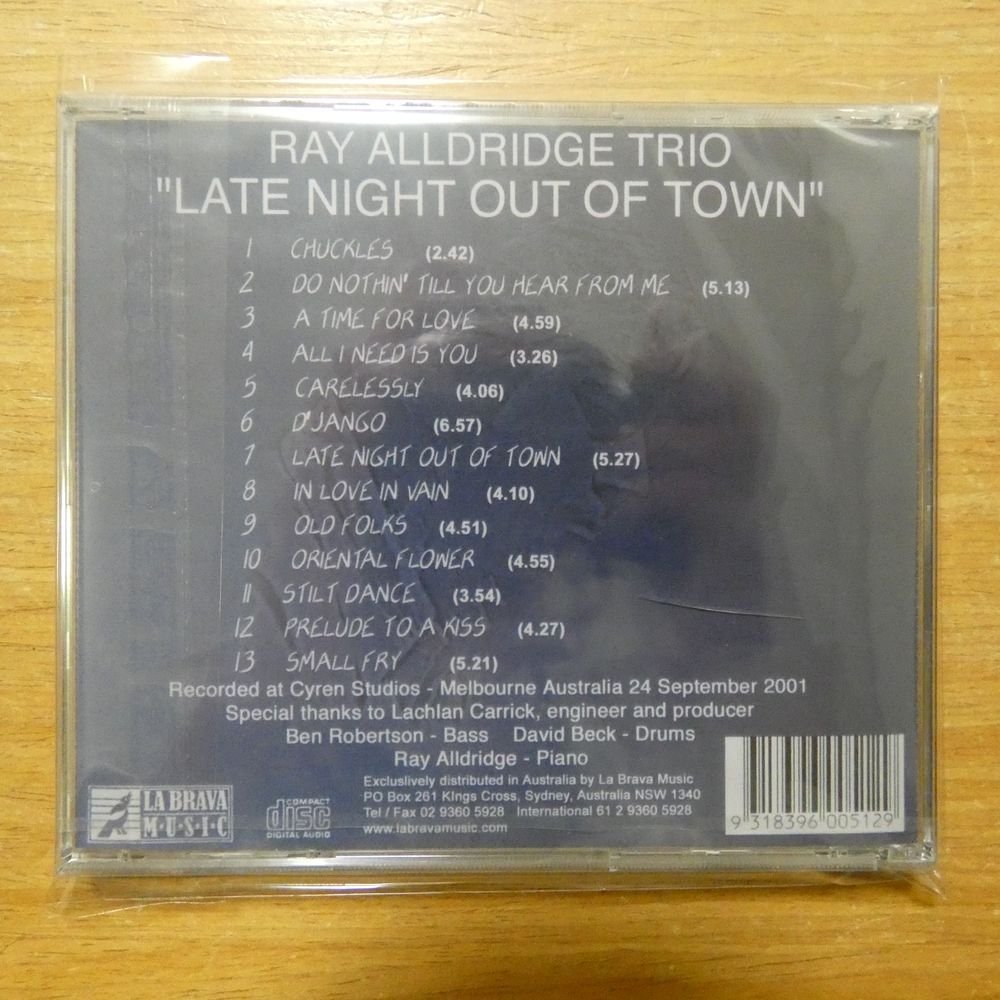 9318396005129;【未開封/CD】RAY ALLDRIDGE TRIO / LATE NIGHT OUT OF TOWN　LB-0051_画像2