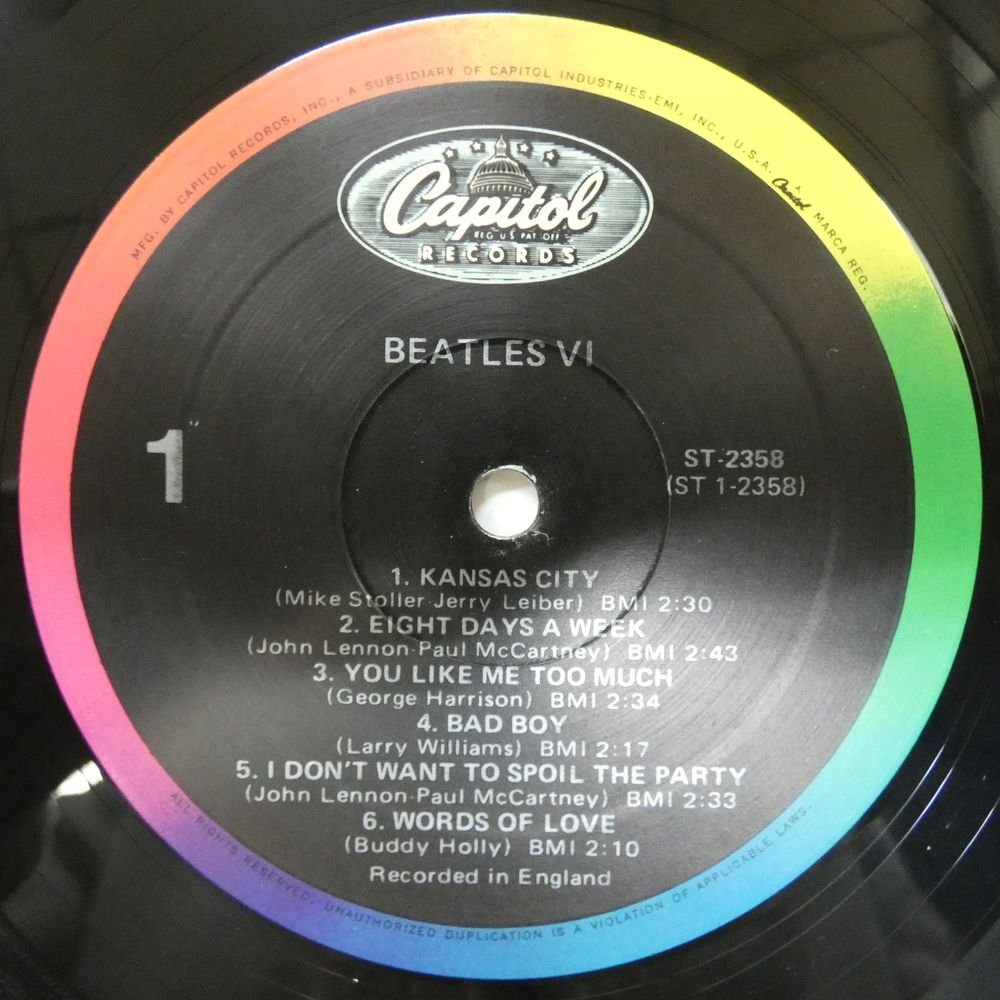 46063511;【US盤/美盤】The Beatles / Beatles VI_画像3