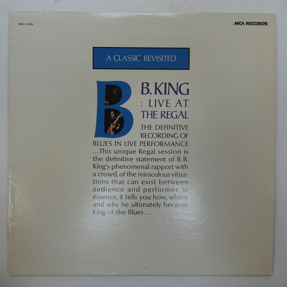 46063473;【US盤】B.B. King / Live At The Regal_画像1