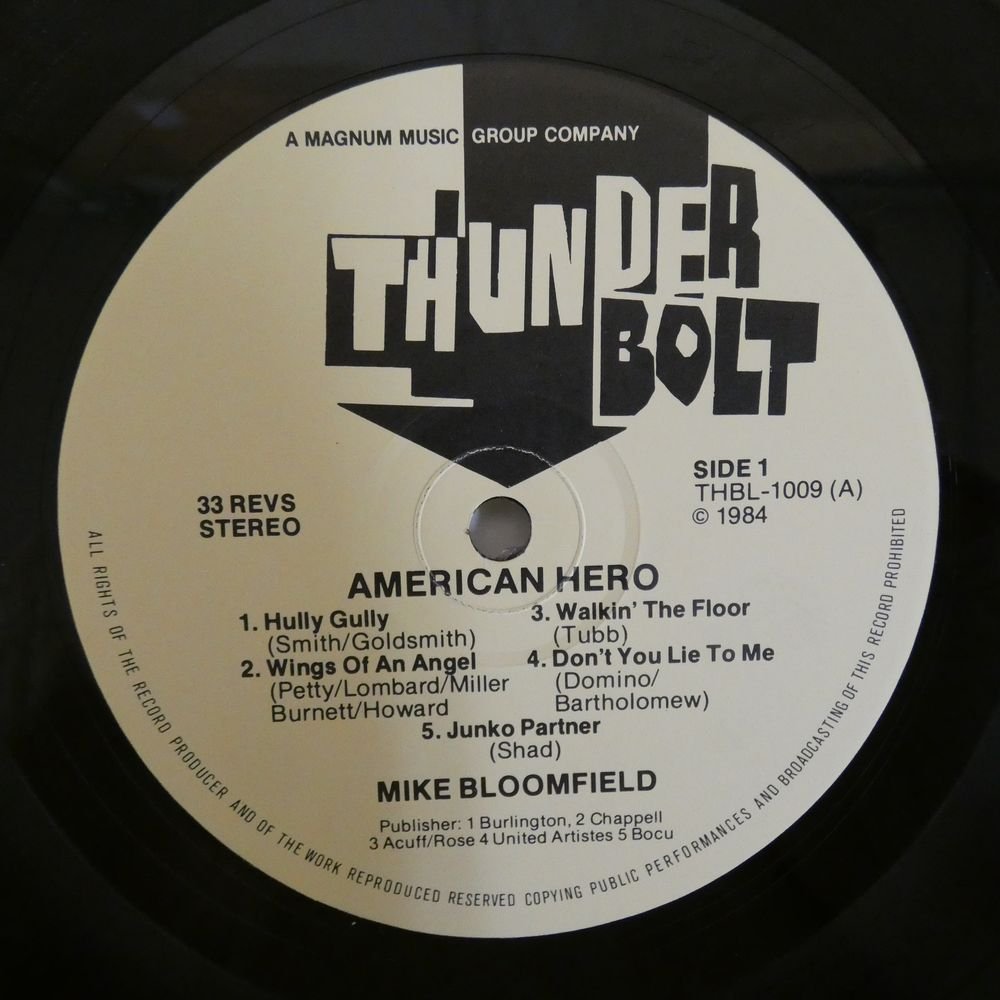 46063655;【UK盤/美盤】Mike Bloomfield / American Hero_画像3
