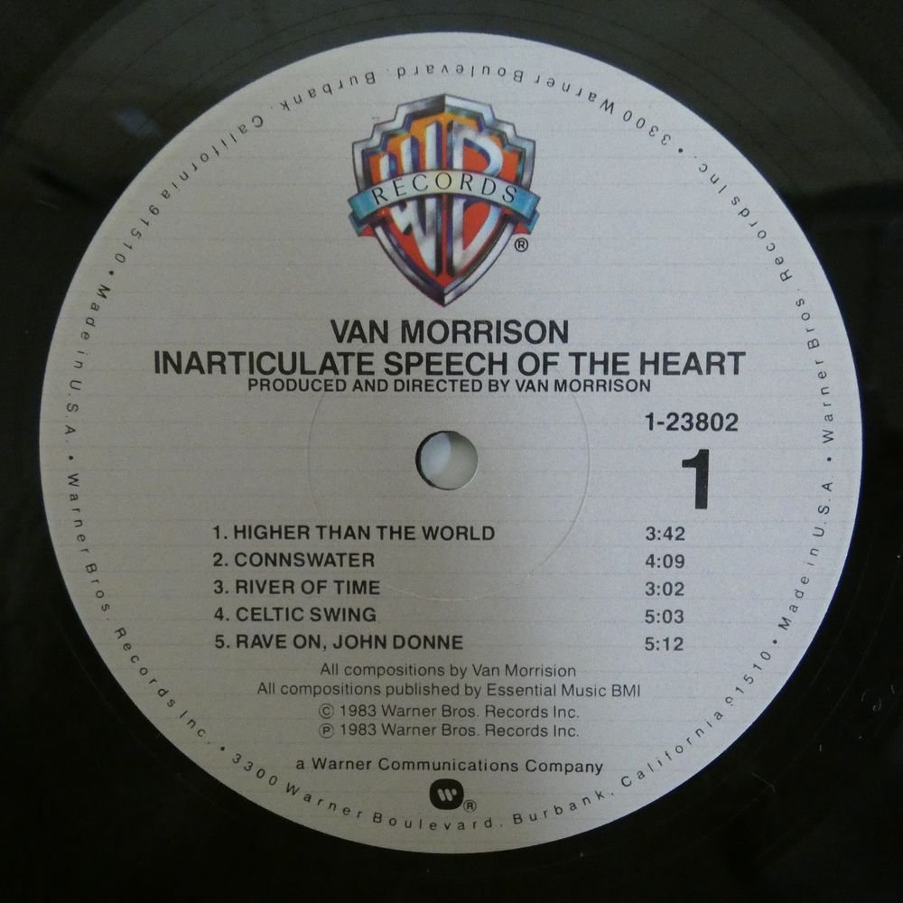 46063733;【US盤/美盤】Van Morrison / Inarticulate Speech Of The Heart_画像3