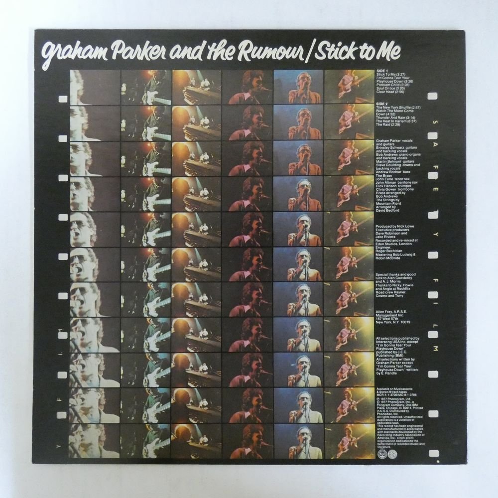 46063746;【US盤】Graham Parker And The Rumour / Stick To Me_画像2