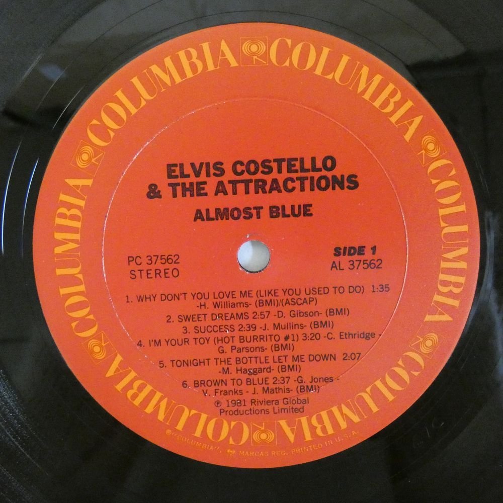 46064057;【US盤/シュリンク/美盤】Elvis Costello & The Attractions / Almost Blue_画像3