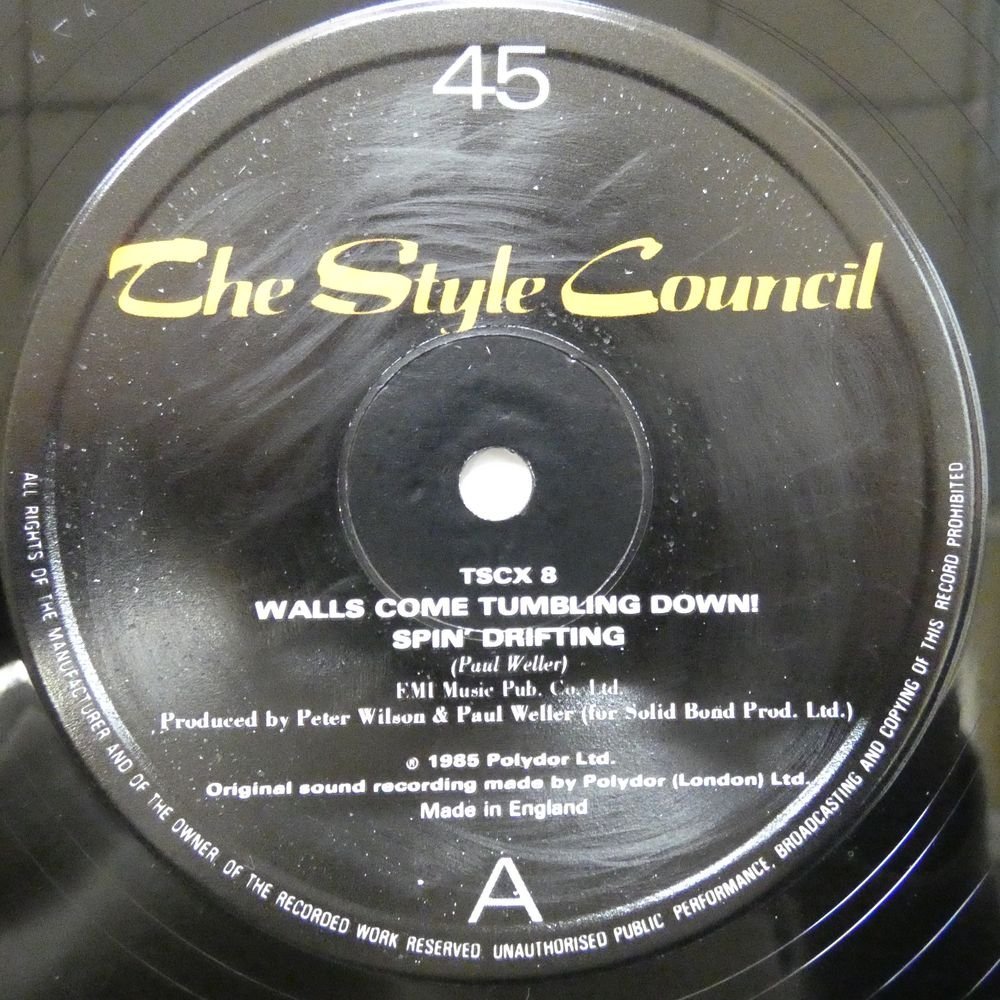 46064144;【UK盤/12inch/45RPM】The Style Council / Walls Come Tumbling Down!_画像3