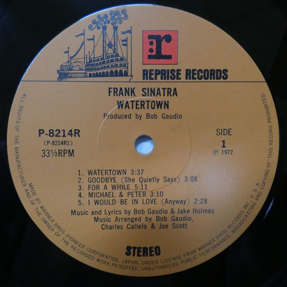 47049297;【帯付/補充票/見開き】Frank Sinatra / Watertown_画像3