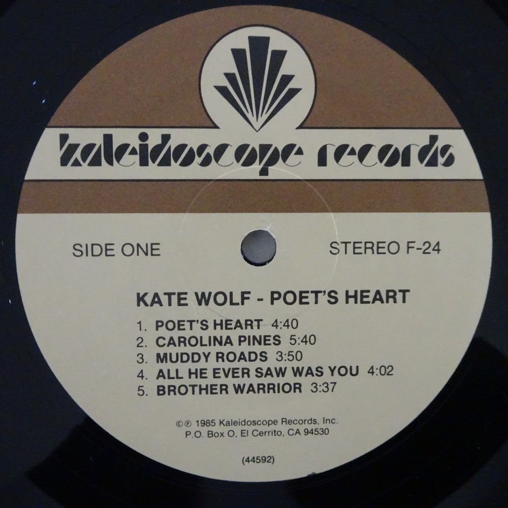 11181686;【US盤/シュリンク】Kate Wolf / Poet's Heart_画像3