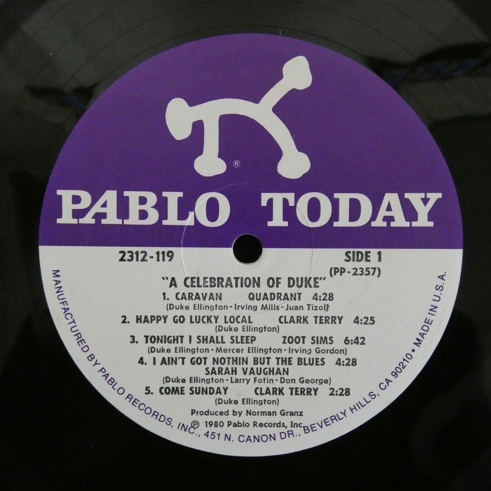 46064501;【US盤/PABLO】Zoot Sims, Sarah Vaughan, Clark Terry, Quadrant / A Celebration Of Duke_画像3