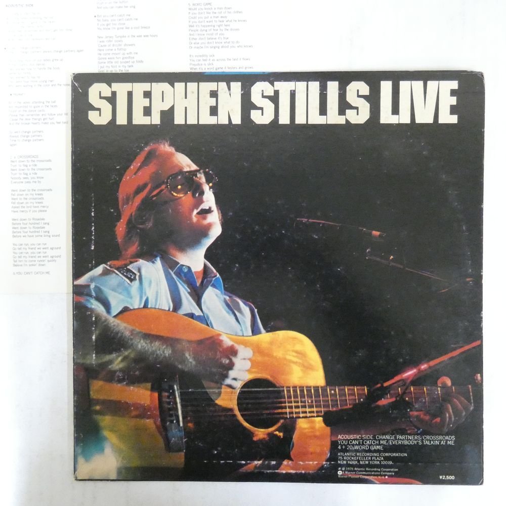 47050001;【国内盤】Stephen Stills / Live_画像2