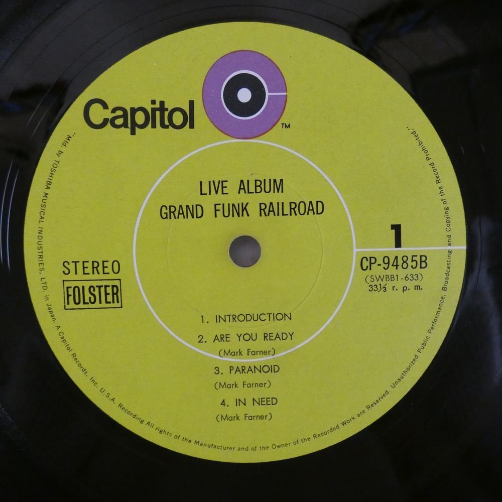 46065640;【国内盤/2LP/見開き】Grand Funk / Live Album_画像3