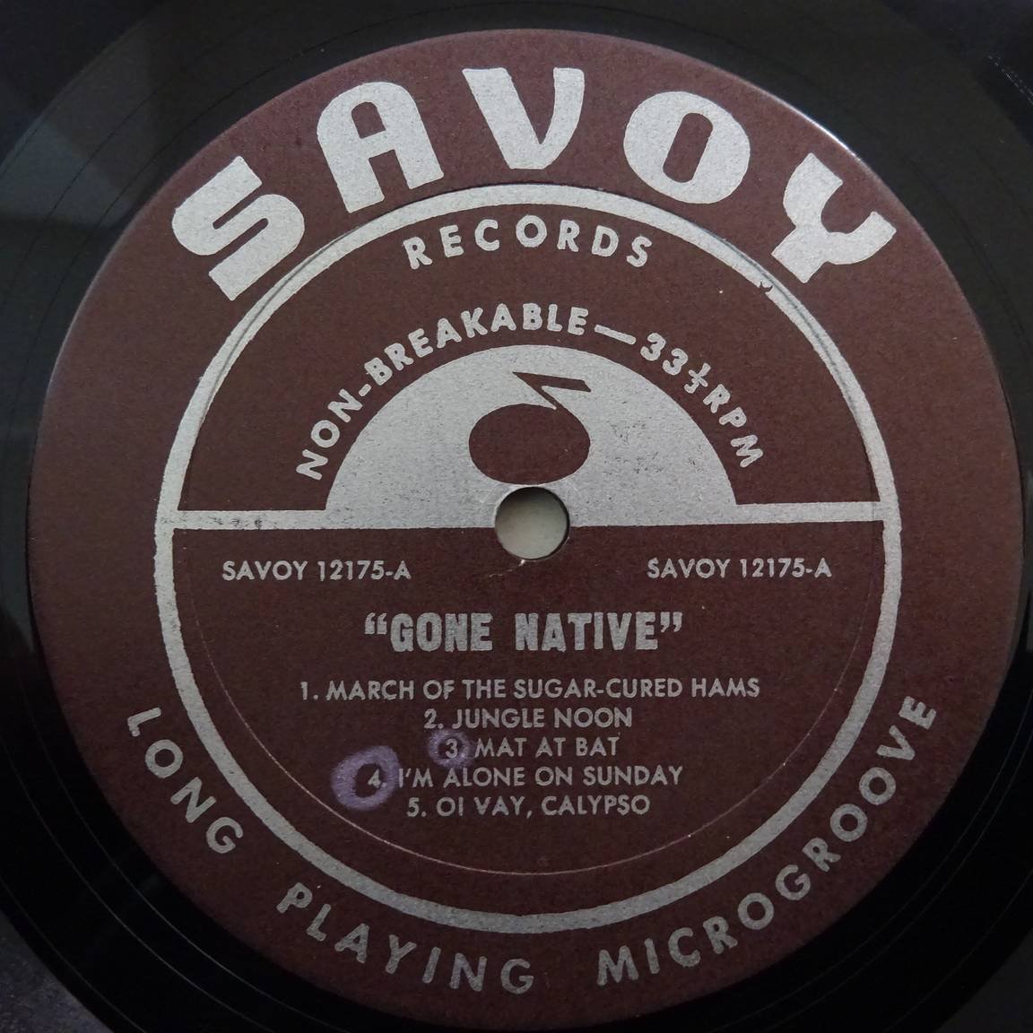 14029375;【US盤/SAVOY/マルーンラベル/MONO】Herbie Mann / Gone Native_画像3