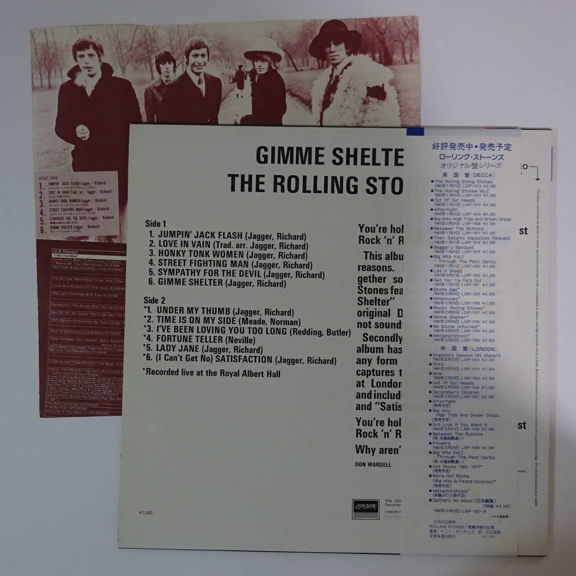 10020639;【帯付/Red Vinyl】The Rolling Stones / Gimme Shelter_画像2