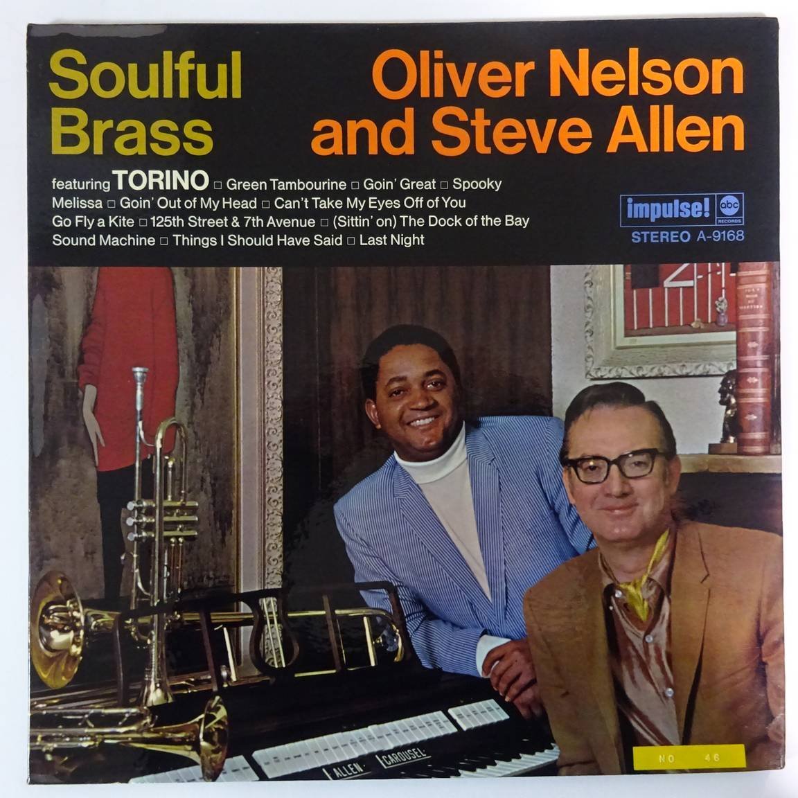 10020574;【US盤/赤黒ラベル/コーティングジャケ/impulse!】Oliver Nelson And Steve Allen / Soulful Brass_画像1