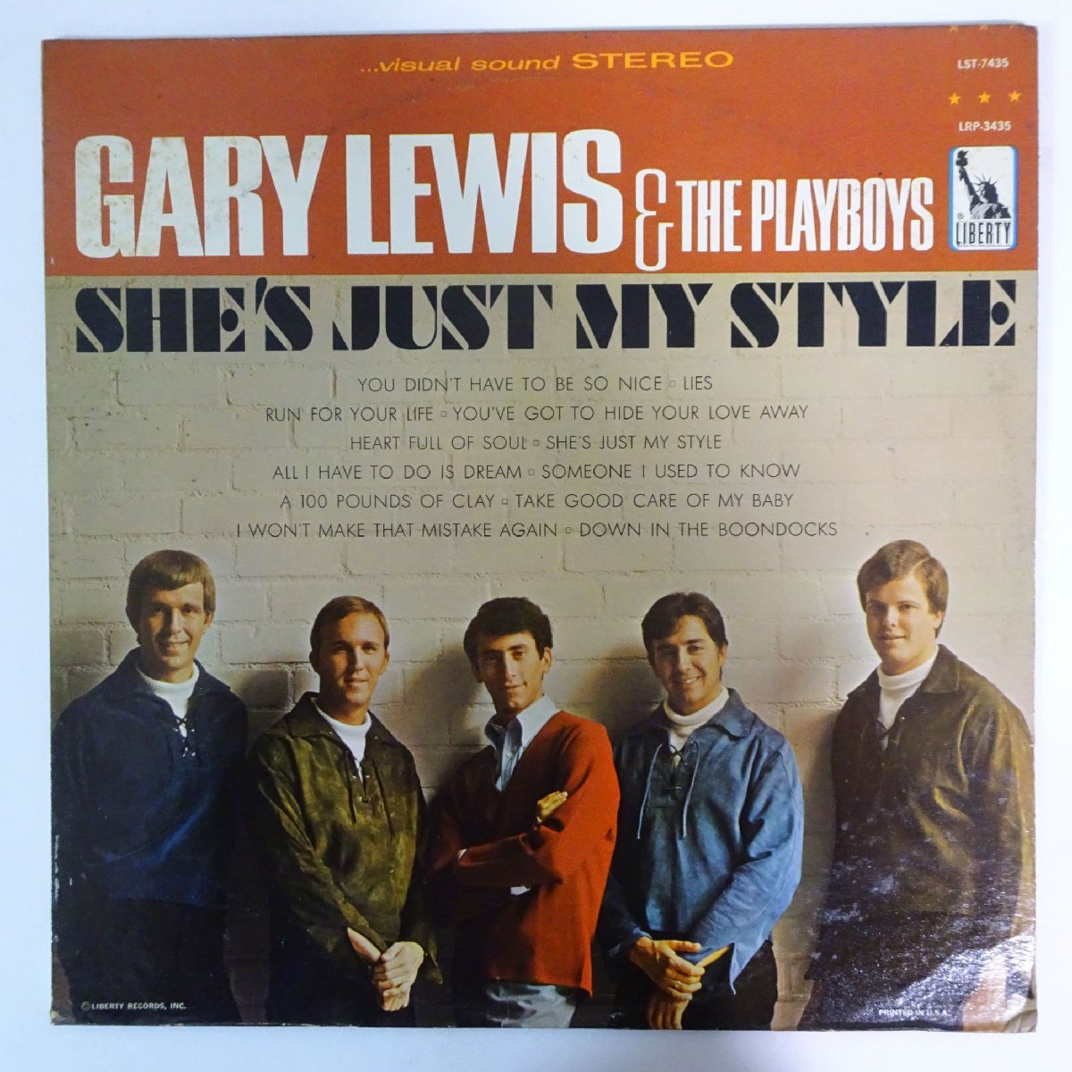 10021602;【US盤/虹ラベル/深溝】Gary Lewis & The Playboys / She's Just My Style_画像1