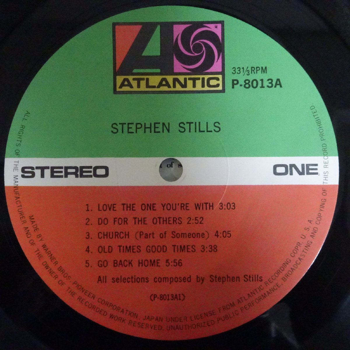 11181581;【ほぼ美盤/国内盤】Stephen Stills / S.T._画像3