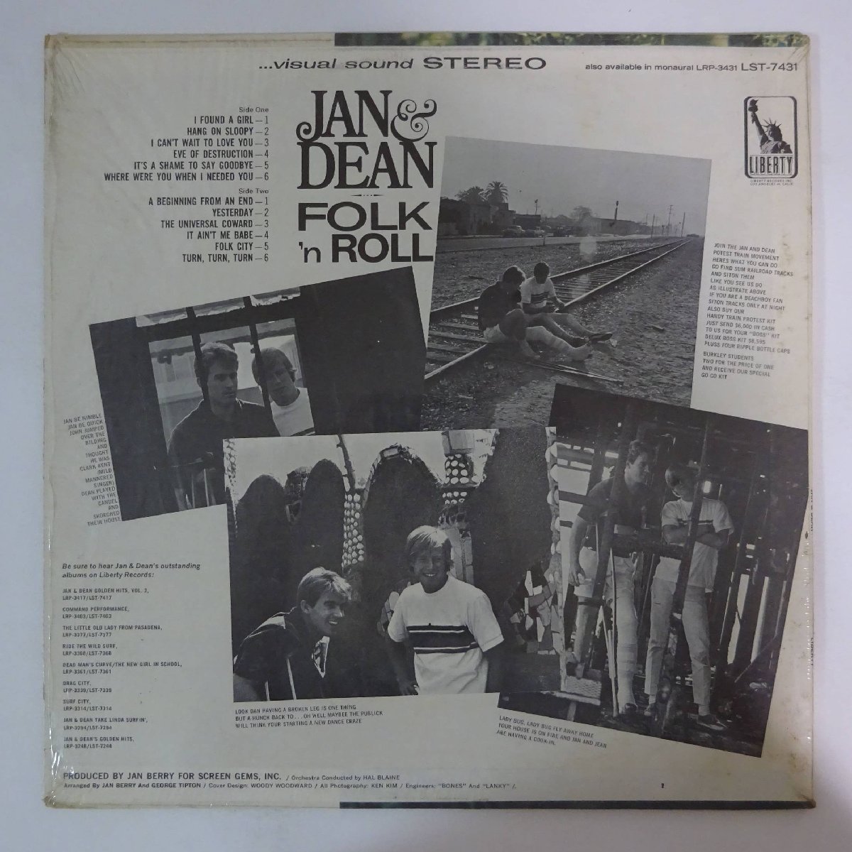 14029749;【US盤/虹ラベル/深溝/シュリンク付】Jan & Dean / Folk 'N Roll_画像2