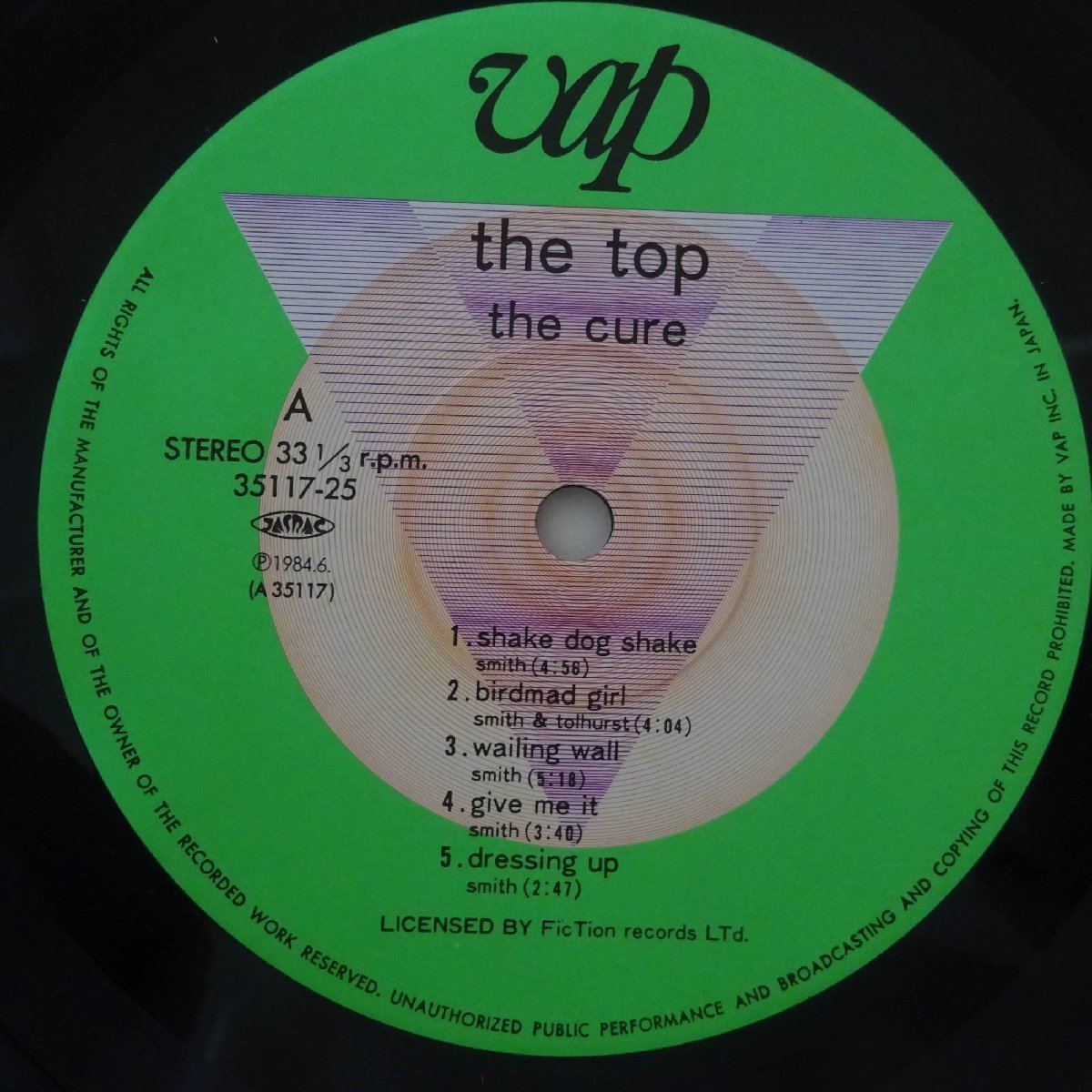 14029807;【JPNオリジナル/初回帯付】The Cure / The Top_画像3