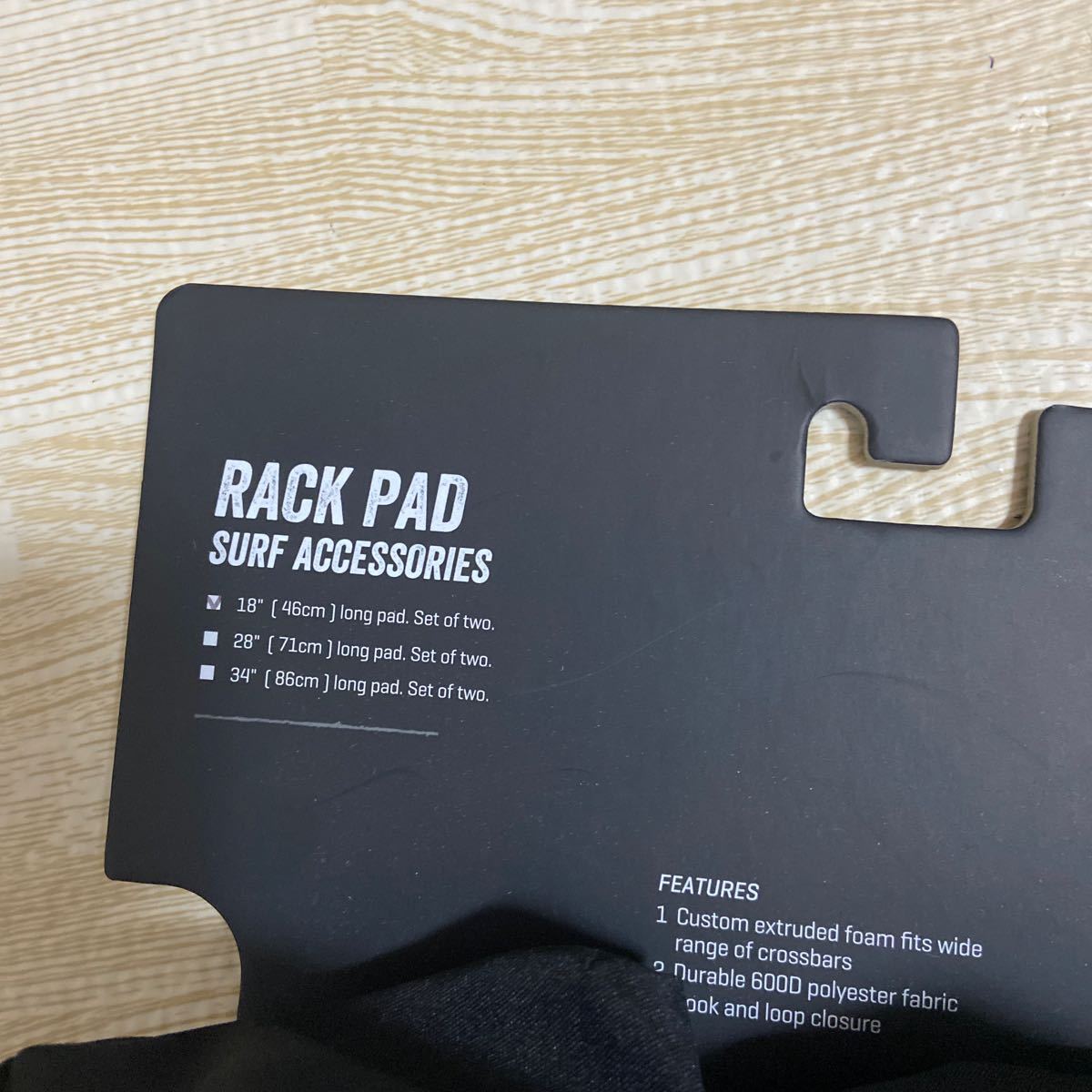 DAKINE RACK PAD サーフアクセサリー　46cm BLACK 新品　送料込み_画像2