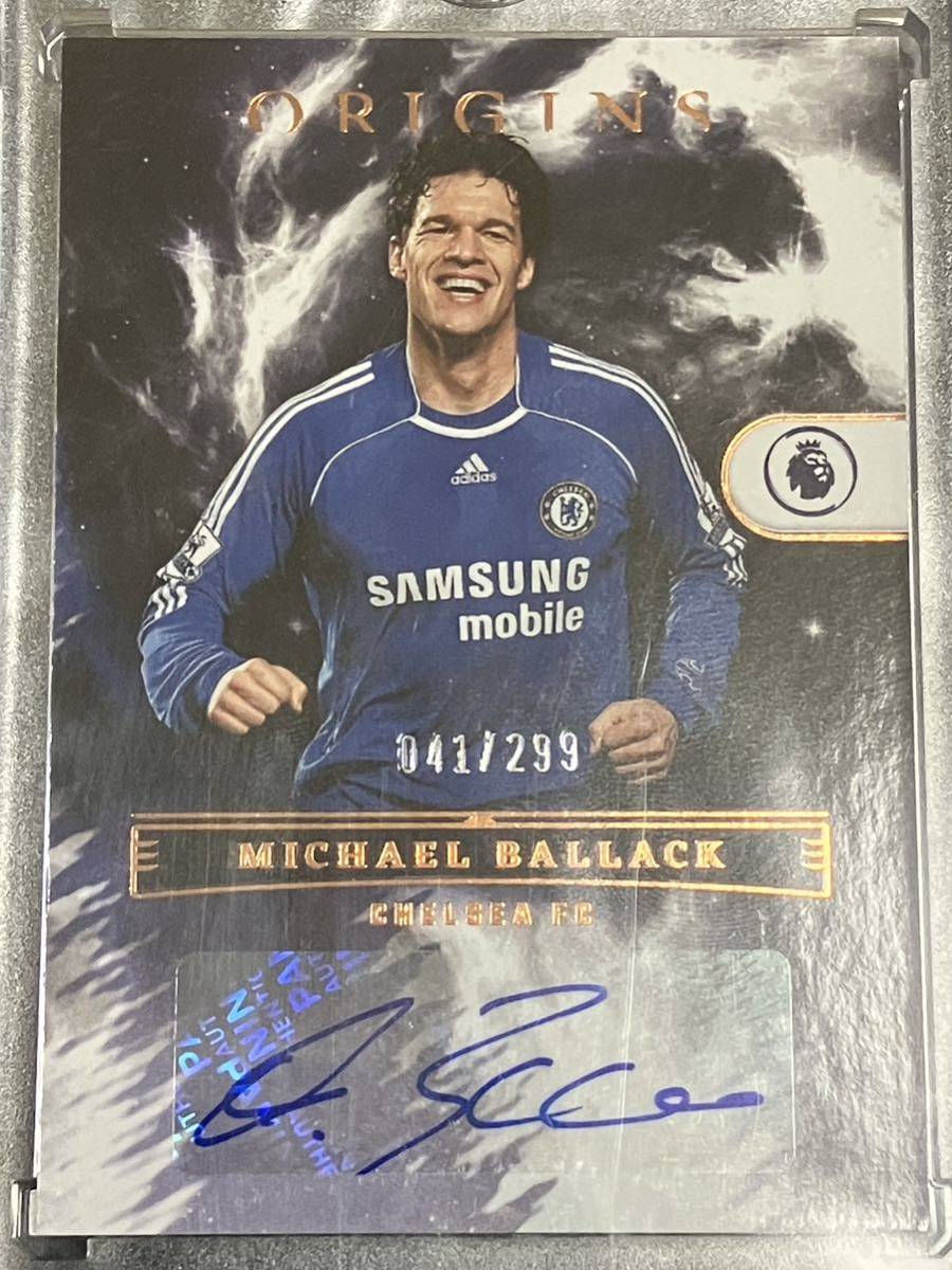 299枚限定 ミヒャエル・バラック 2022-23 Panini Chronicles Origins Autographs Michael BALLACK /299 チェルシーFC 直筆サインカード_画像1