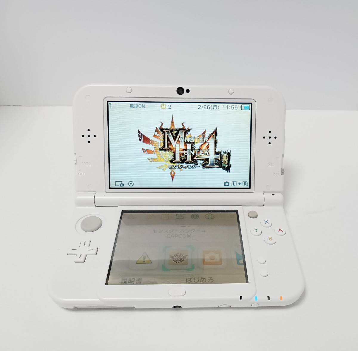 モンスターハンター4　ニンテンドー3DSソフト 任天堂 ケース付き Nintendo ゲーム 操作説明シート付き カプコン モンハン