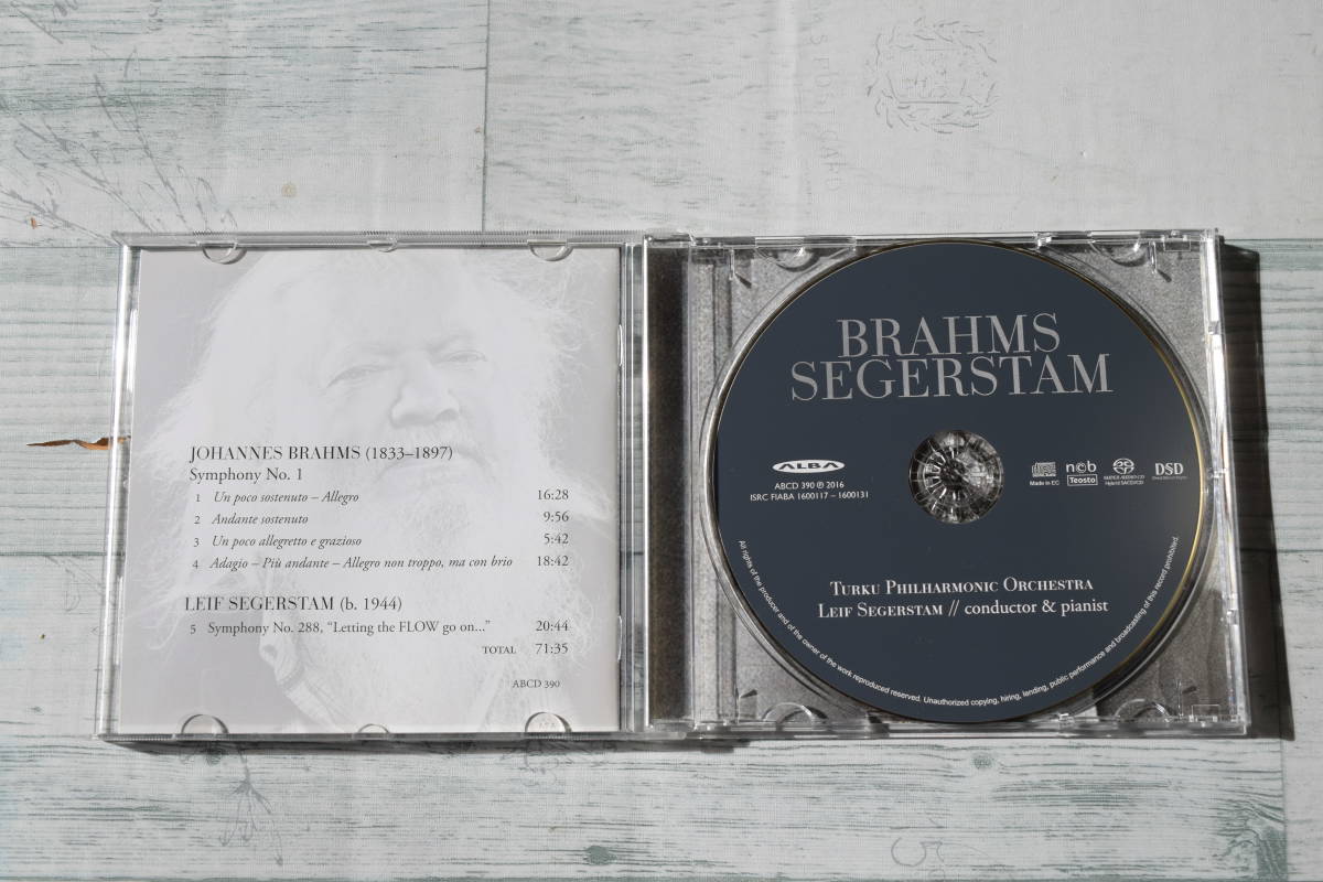 ブラームス：交響曲第1番&セーゲルスタム：交響曲第288番@レイフ・セーゲルスタム＆トゥルク・フィルハーモニー管弦楽団/SACDの画像2