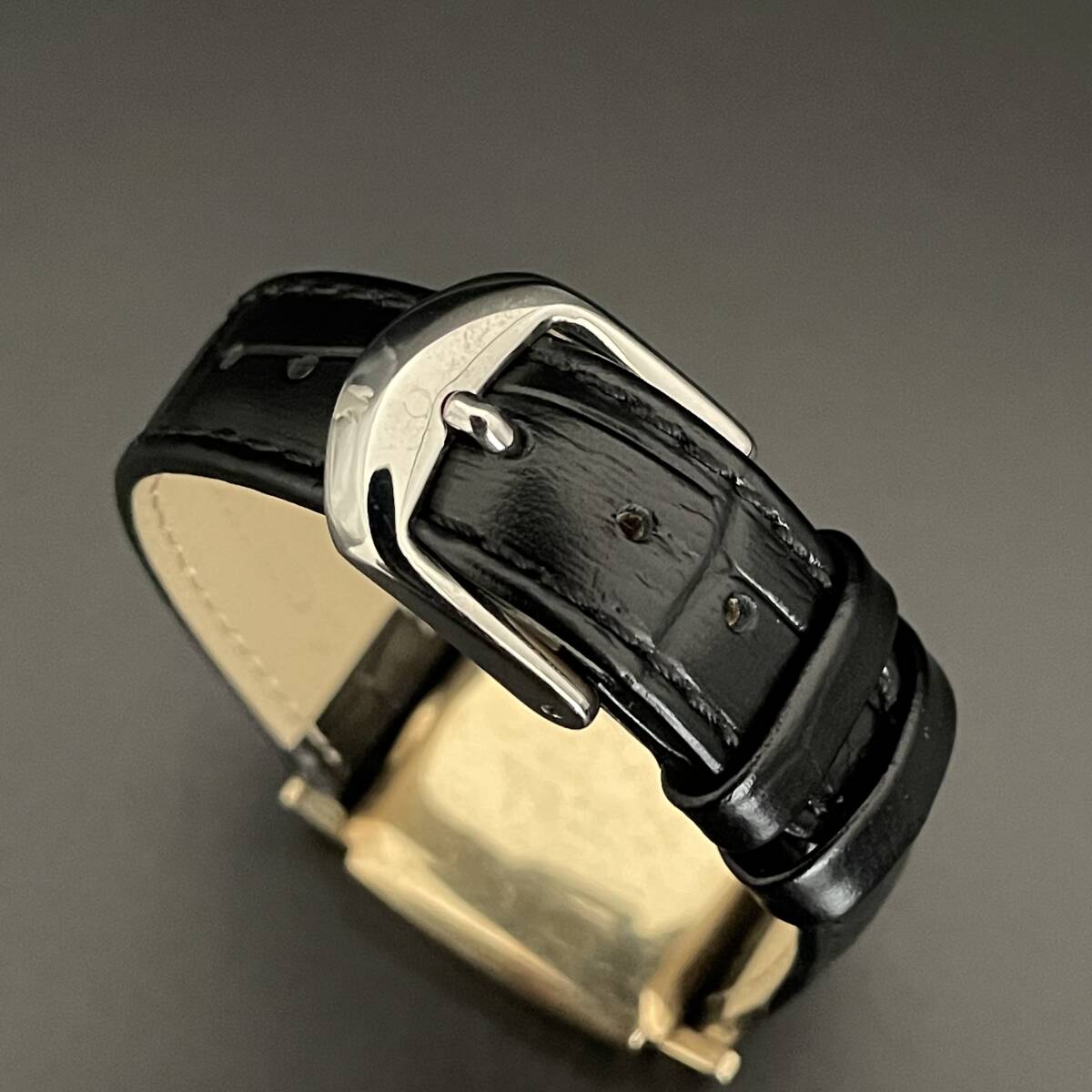 【貴重】ジラールペルゴ/Girard Perregaux/スクエア/1950’s/ゴールド/黒/10KGF/アンティーク/手巻き/金張/メンズ腕時計/純正/男女兼用_画像7