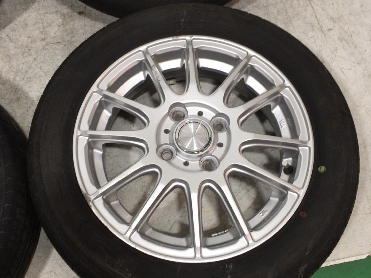 7分山 ヨコハマ エコスES31 155/65R14 75S 2019～2020年 GRASS 14x4.5J +45 4H 100 ハブ径68ｍｍ 4本 ノーマルタイヤ_画像2