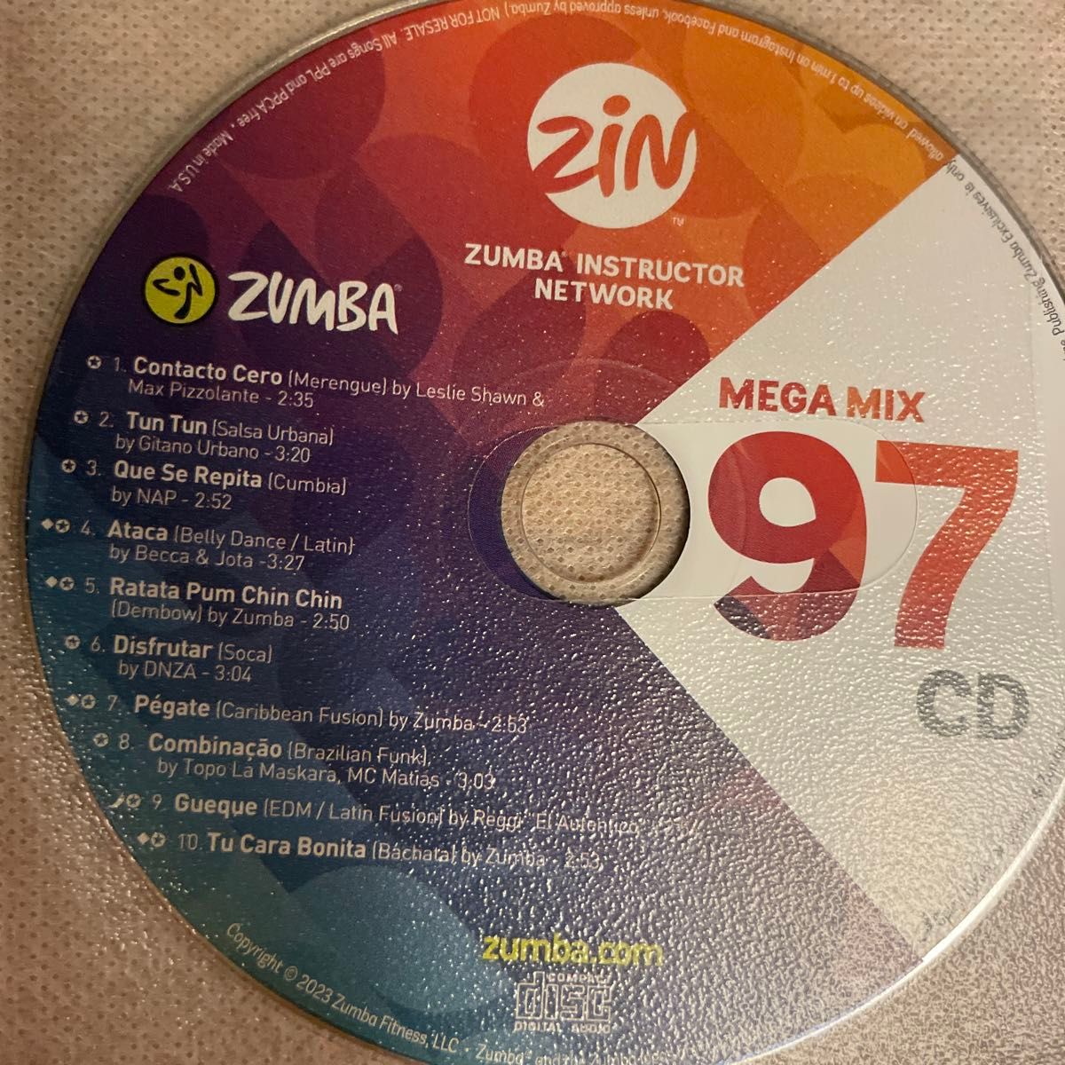 ZUMBA CD MEGA MIX96〜99 ズンバCD